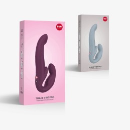 Share Vibe Pro - Vibromasseur Double - Gris cool Taille unique