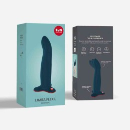 Limba Flex L - Dildo pliable - Bleu velours Taille unique