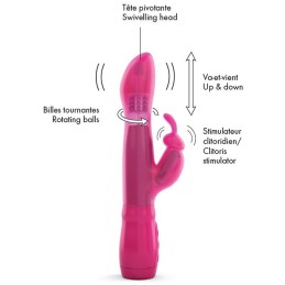 Vibromasseur Furious Rabbit - Rose Taille unique