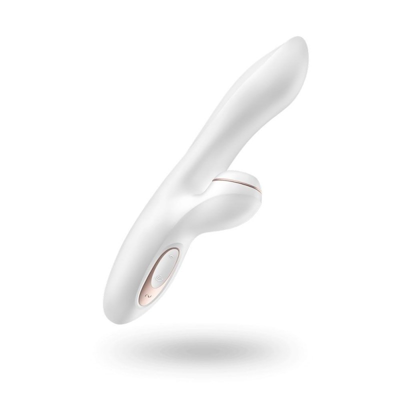 Stimulateur vibromasseur Satisfyer Pro G-Spot Rabbit - Blanc et Or rose  - Satisfyer - Vibrateurs
