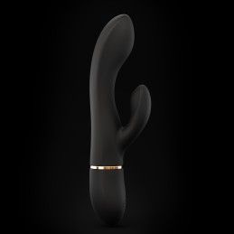 Vibromasseur Dorcel Glam Rabbit 21.8 cm - Noir et Or Taille unique