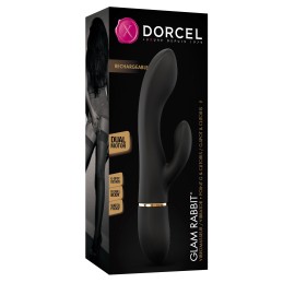 Vibromasseur Dorcel Glam Rabbit 21.8 cm - Noir et Or Taille unique
