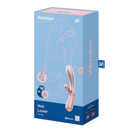 Vibromasseur rabbit chauffant Satisfyer Hot Lover pink Taille unique