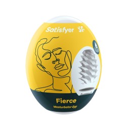 Oeuf masTaille uniquerbateur Fierce - Jaune Taille unique - Satisfyer - Jouets sexuels pour hommes