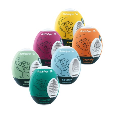 Ensemble Oeufs masTaille uniquerbateurs 6 piéces Taille unique - Satisfyer - Jouets sexuels pour hommes