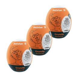 Ensemble Oeufs masTaille uniquerbateurs 3 piéces Crunchy Taille unique - Satisfyer - Jouets sexuels pour hommes