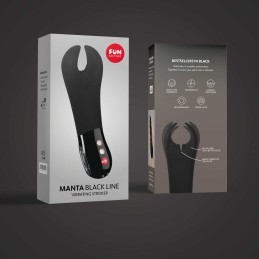 Manta - MasTaille uniquerbateur pour pénis - Noir Taille unique