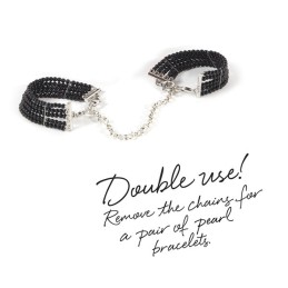 Plaisir Nacre - Menottes Bracelets - Noir Taille unique