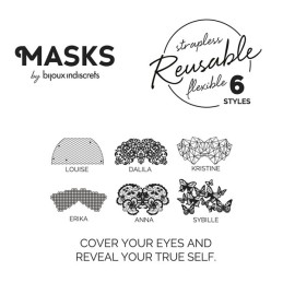 Masque Anna - Noir Taille unique
