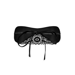Satinia Masque en satin - Noir S/M