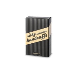 Menottes sensuelles - Liens en satin - Noir Taille unique
