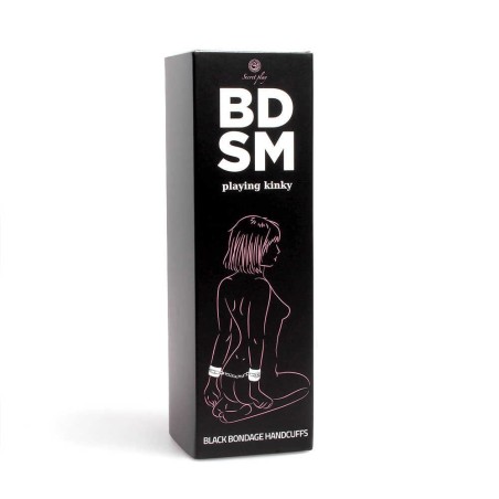 Menottes de bondage noires - Secret play - BDSM collection Taille unique - Secret Play - Masque