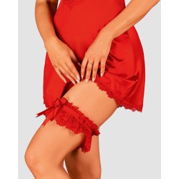 Jarretiére rouge Amor Cherris Taille unique