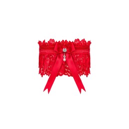 Jarretiére rouge Amor Cherris Taille unique