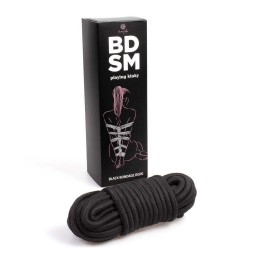 Corde de bondage noire - Secret play - BDSM collection Taille unique