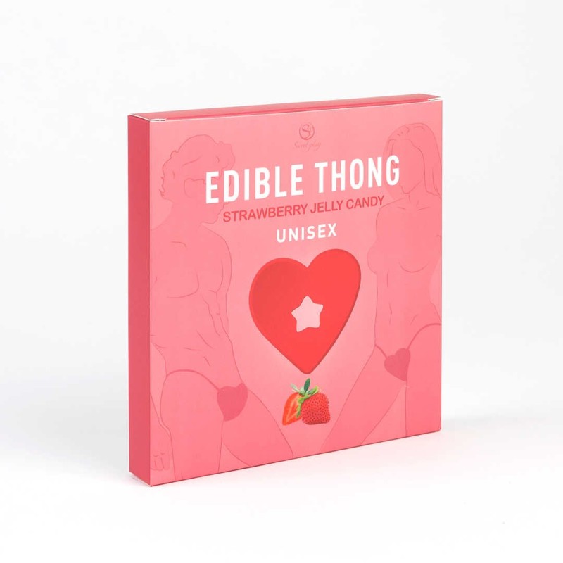 String comestible saveur Fraise Taille unique - Secret Play -
