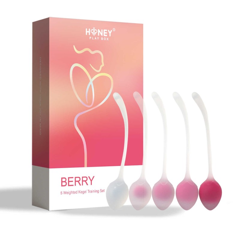 Berry - Set de 5 Boules de geisha - Rose  - Honey Play box -