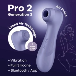 Pro 2 Génération 3 Air pluse Connect App et vibration - Lila Satisfyer Taille unique