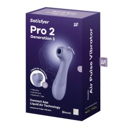 Pro 2 Génération 3 Air pluse Connect App et vibration - Lila Satisfyer Taille unique