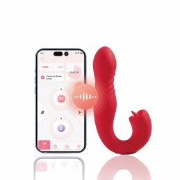 JOI THRUST 2 rouge - Vibromasseur point G - léche-clitoris - va et vient contrélé par application