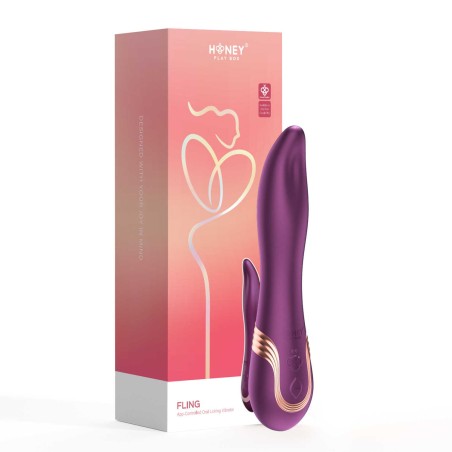 Fling langue vibromasseur télécommandée par application  - Honey Play box - Vibrateurs