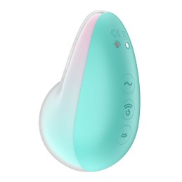 Pixie Dust vibromasseur é ondes de pression - Vert et rose
