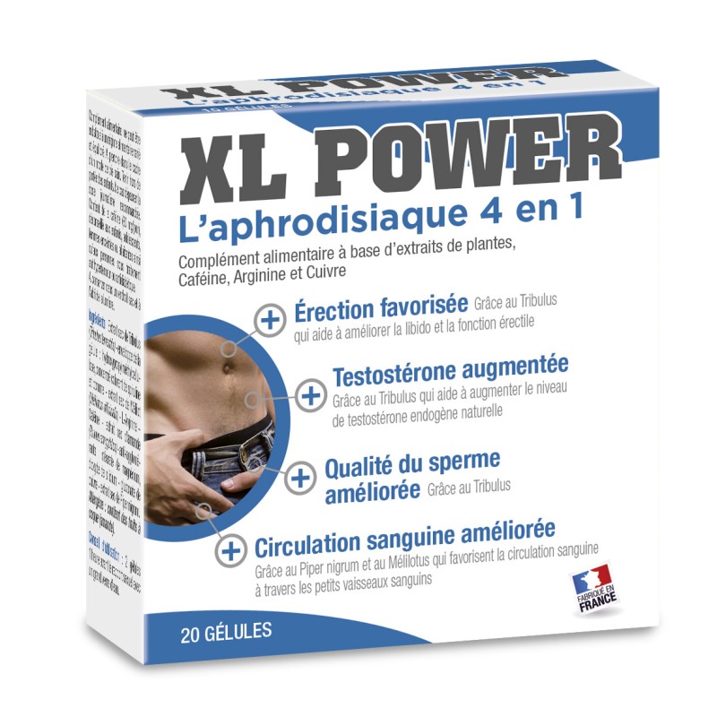 XL Power Homme - 20 gélules Taille unique - Labophyto - Stimulants