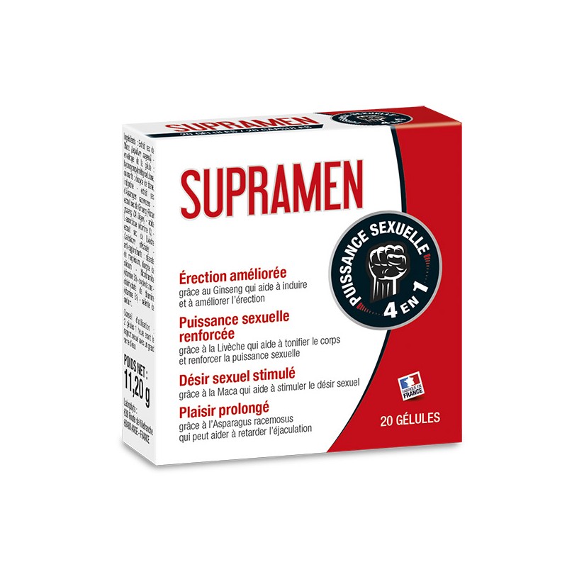 Supramen Homme - 20 gélules Taille unique - Labophyto - Stimulants