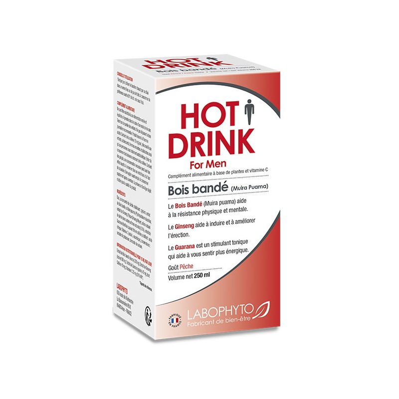 HotDrink Bois bandé Homme - 250 ml Taille unique - Labophyto - Stimulants