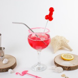SUCETTE PéNIS DAIQUIRI FRAISE AVEC ALCOOL