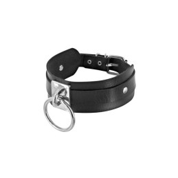 Collier large noir avec anneau Fétish Tentation  - Fetish Tentation - BDSM