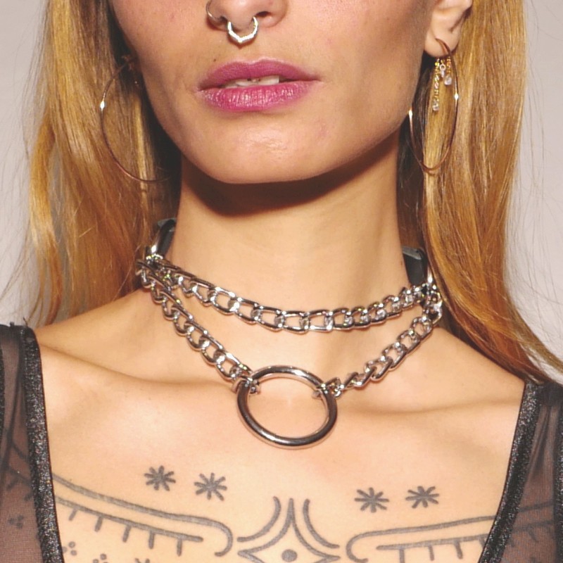 Collier Silver  - The Sinners - BDSM