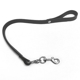 Laisse courte cuir Noir  - The Sinners - BDSM