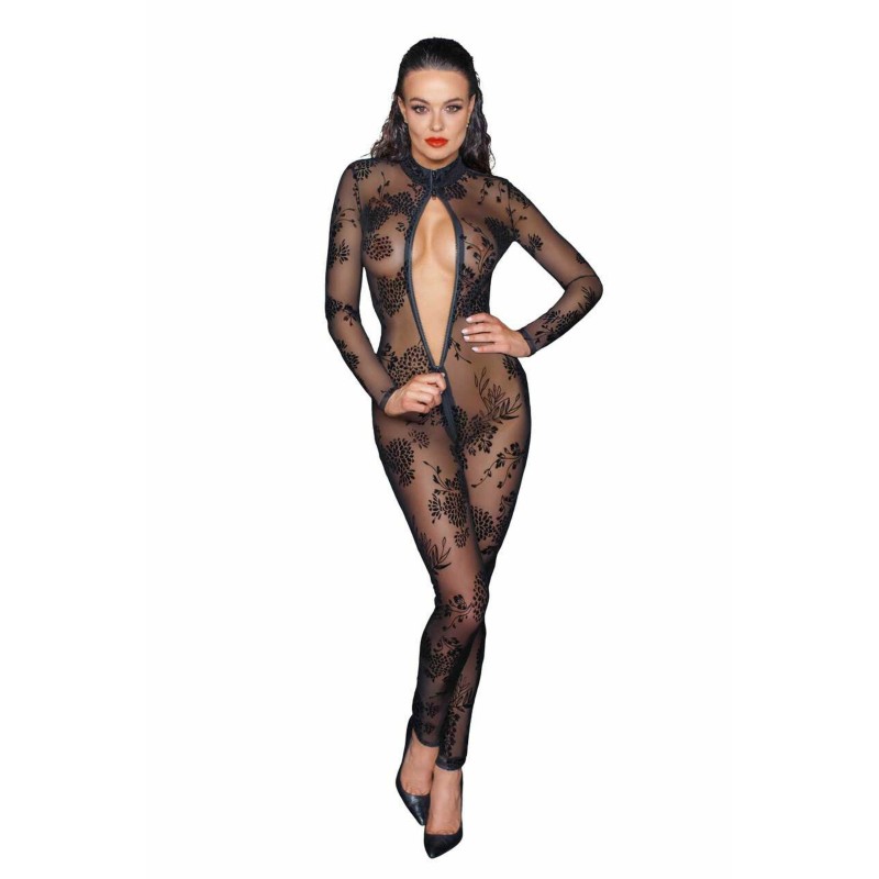 Combinaison longue en Taille uniquelle avec fermeTaille uniquere éclair é 3 voies XL - Noir Handmade - Lingerie Femme