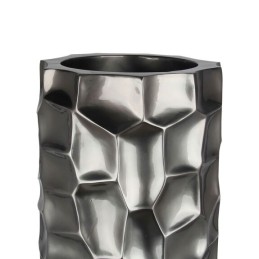 Porte-fleurs vase colonne mosaïque anthracite design moderne pour intérieur