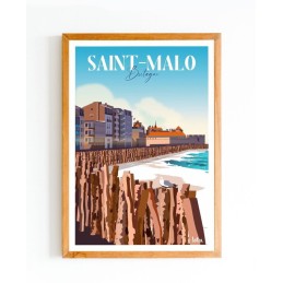 Affiche Saint-Malo Bretagne