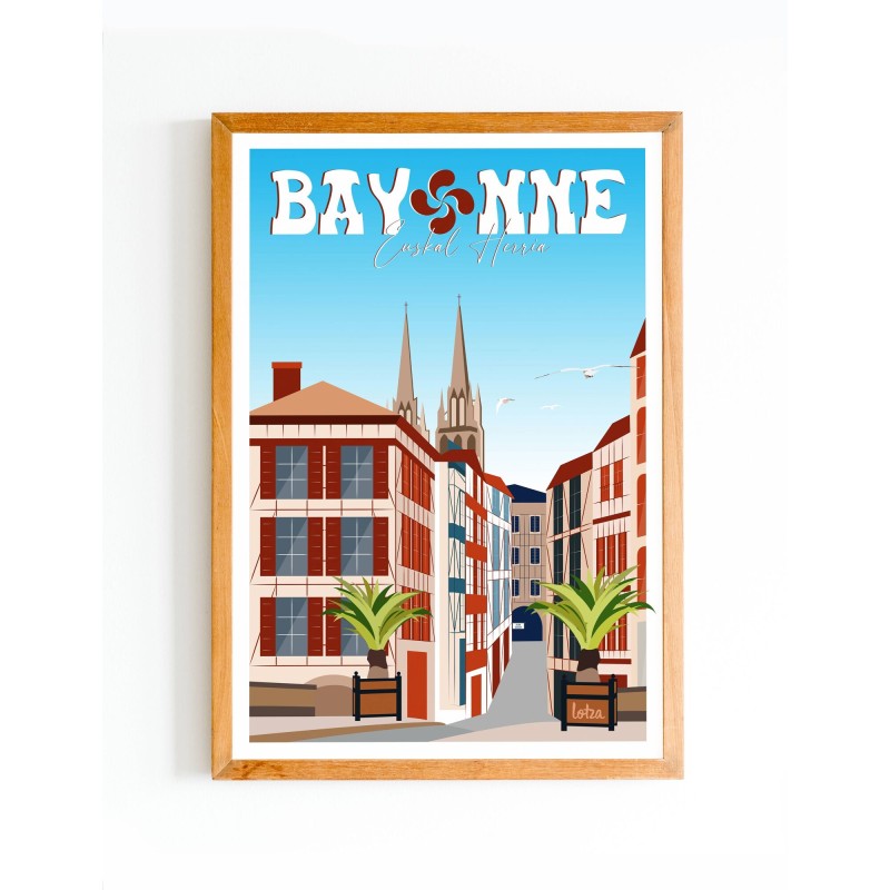 Affiche Bayonne Pays Basque