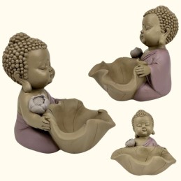 Vide Poche Bouddha avec Fleur de Lotus – Décoration Zen et Feng Shui pour Ambiance Spirituelle et Détendue