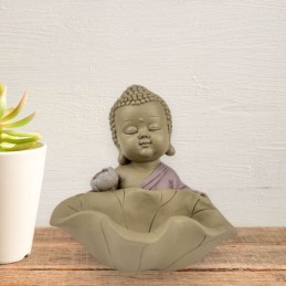 Vide Poche Bouddha avec Fleur de Lotus – Décoration Zen et Feng Shui pour Ambiance Spirituelle et Détendue