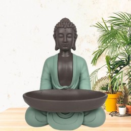 Vide-poche Bouddha zen en résine pour décoration Feng Shui et ambiance relaxante