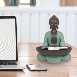 Vide-poche Bouddha zen en résine pour décoration Feng Shui et ambiance relaxante