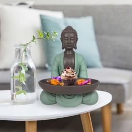 Vide-poche Bouddha zen en résine pour décoration Feng Shui et ambiance relaxante