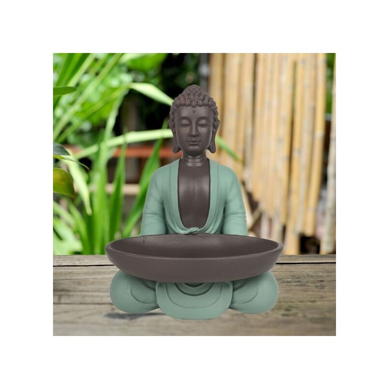 Vide-poche Bouddha zen en résine pour décoration Feng Shui et ambiance relaxante