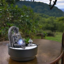 Fontaine d’intérieur Sumana Zen - Écoulement en cascade, décoration apaisante anti-stress pour maison ou bureau