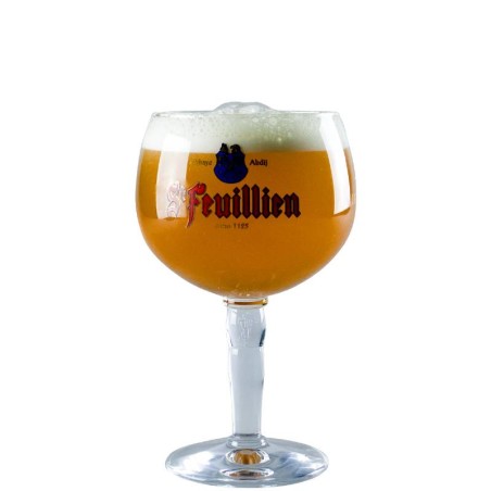verre Saint Feuillien 33 cl ballon calice dégustation bière belge
