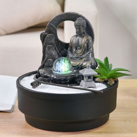 Fontaine d’intérieur Sumana Zen - Écoulement en cascade, décoration apaisante anti-stress pour maison ou bureau