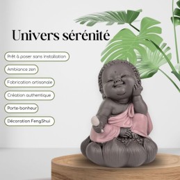 Statuette Bouddha Cogitation en Méditation - Idéal pour Décoration Zen et Feng Shui